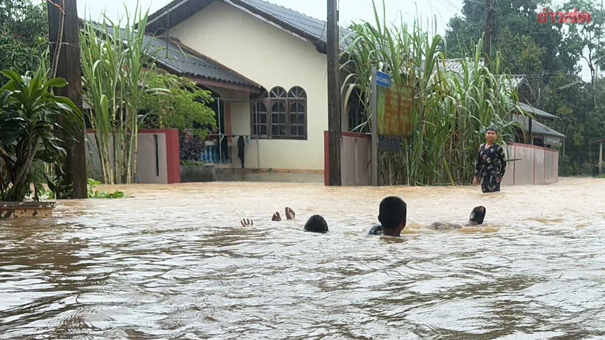 สถานการณ์น้ำท่วมภาคใต้ 7 จังหวัดได้รับผลกระทบกว่า 136,000 ครัวเรือน