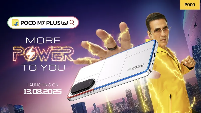 POCO M7 Plus เตรียมเปิดตัวในอินเดีย 13 สิงหาคมนี้ พร้อมเผยดีไซน์และฟีเจอร์เด่น แบตอึด 7,000 mAh กล้อง 50MP ราคาเบา ๆ ไม่เกิน 15,000 รูปี