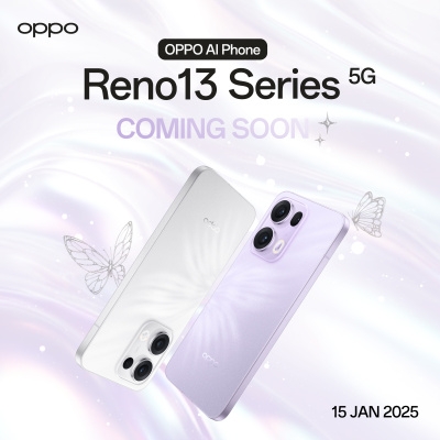 เตรียมเปิดตัว OPPO Reno13 Series 5G พร้อมโปรโมชันสุดคุ้ม!