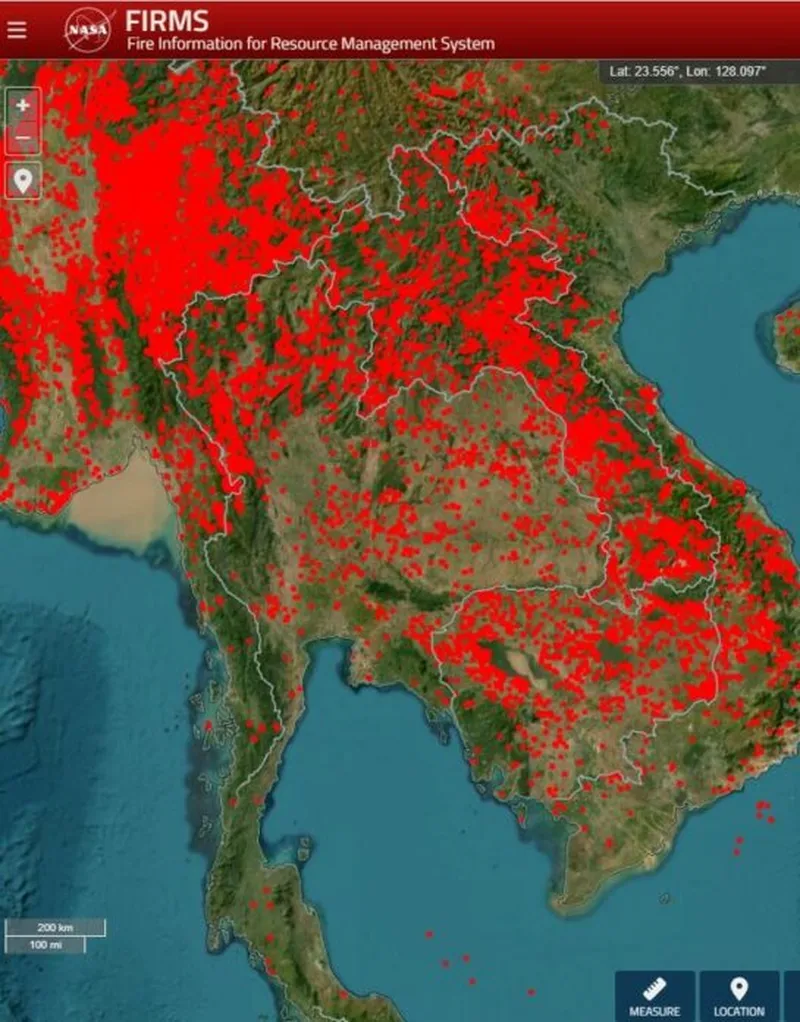 เชียงใหม่คุณภาพอากาศแย่ที่สุดในโลก ฝุ่น PM2.5 พุ่งสูงจากไฟป่าข้ามพรมแดน